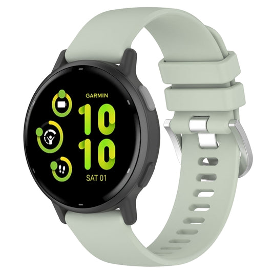 Compatible with Garmin vivoactive 5 / Active 5 20mm Silicone Watch Band(Green) - Watch Bands by PMC Jewellery | Online Shopping South Africa | PMC Jewellery | Buy Now Pay Later Mobicred