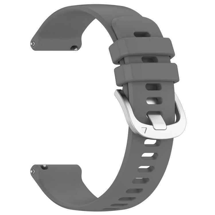 For Garmin vivoactive 5 / Active 5 20mm Silicone Watch Band(Dark Grey) - Watch Bands by PMC Jewellery | Online Shopping South Africa | PMC Jewellery