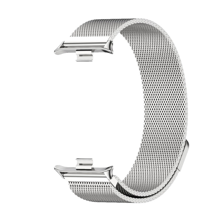 For Xiaomi Mi Band 8 Pro Mijobs Milan Magnetic Stainless Steel Watch Band(Silver) - Watch Bands by MIJOBS | Online Shopping South Africa | PMC Jewellery