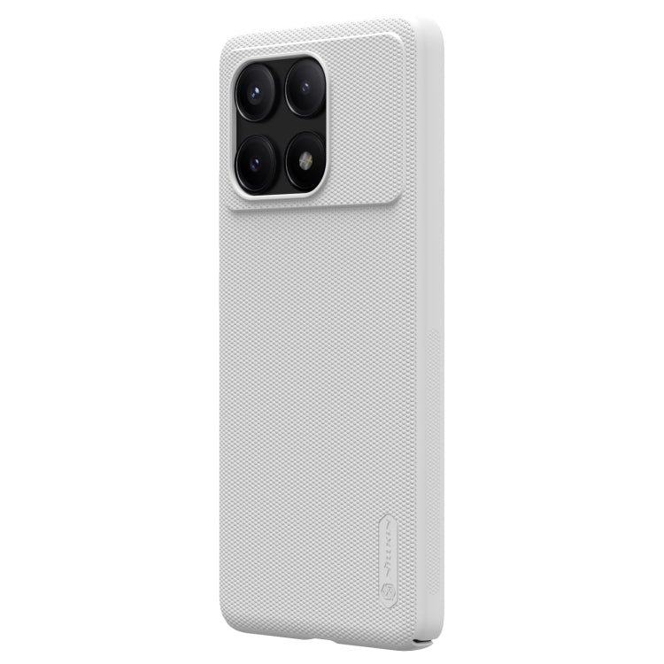 For Xiaomi Redmi K70E / Poco X6 Pro 5G NILLKIN Frosted PC Phone Case(White) - K70E Cases by NILLKIN | Online Shopping South Africa | PMC Jewellery