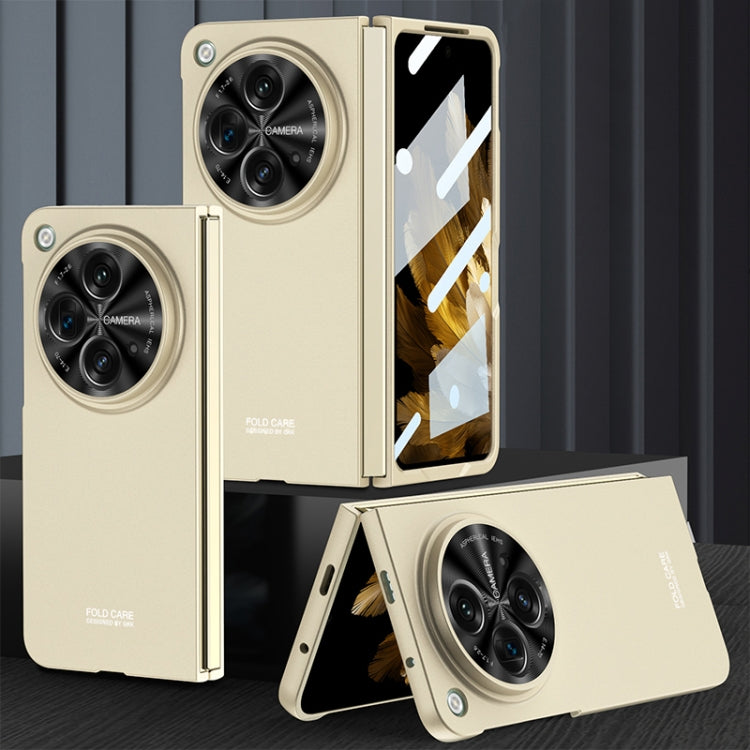 For OPPO Find N3 / OnePlus Open GKK Ultra-thin Full Coverage Phone Flip Case(Gold) - OPPO Cases by GKK | Online Shopping South Africa | PMC TechLife | Buy Now Pay Later Mobicred