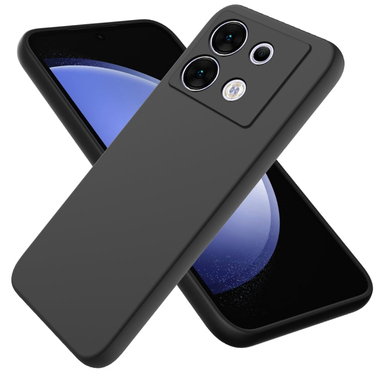 For Infinix Zero 30 5G Solid Color Liquid Silicone Dropproof Full Coverage Phone Case(Black) - free shipping - PMC TechLife - Order now!