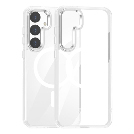 For Samsung Galaxy S24 5G MagSafe Anti-fingerprint Highly Transparent PC Phone Case(White) - Galaxy S24 5G Cases by PMC Jewellery | Online Shopping South Africa | PMC Jewellery