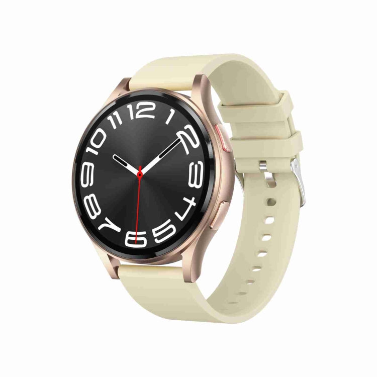1.43 inch Silicone Strap Bluetooth Call Smart Watch Support ECG / Non-invasive Blood Sugar(Light Yellow) - free shipping - PMC TechLife - Order now!