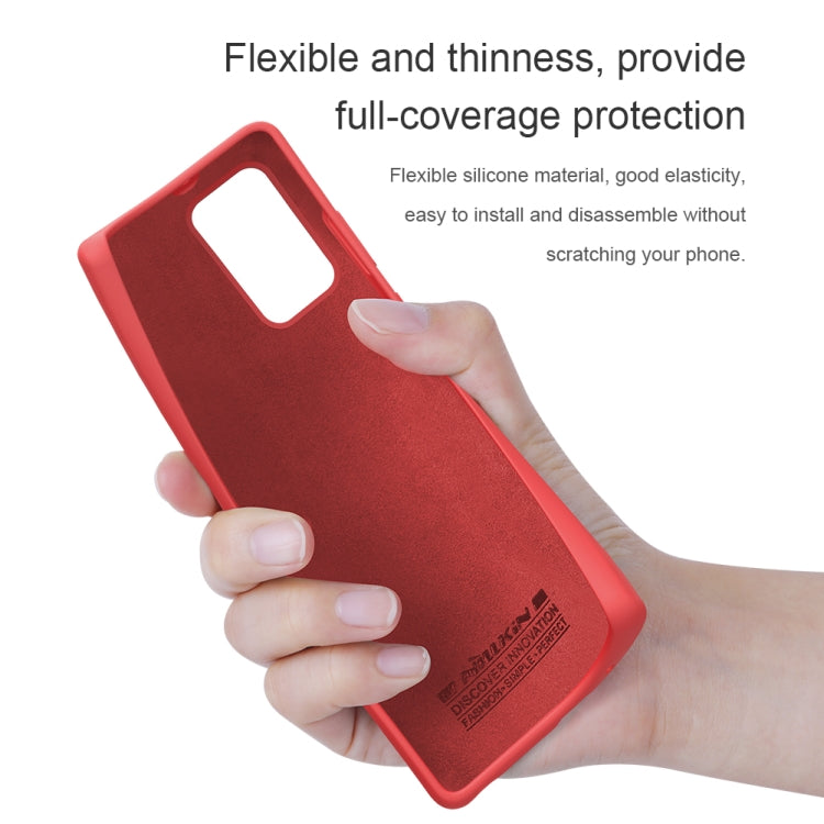 For Samsung Galaxy Note20 NILLKIN Flex Pure Series Solid Color Liquid Silicone Dropproof Protective Case(Red) - Galaxy Note20 Cases by NILLKIN | Online Shopping South Africa | PMC Jewellery