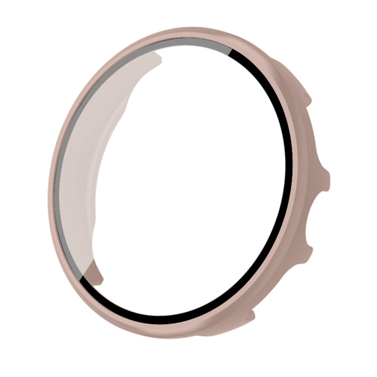 For Aigo GTV2 PC + Tempered Film Integrated Watch Protective Case(Pink) - Watch Case by PMC TechLife | Online Shopping South Africa | PMC TechLife | Buy Now Pay Later Mobicred