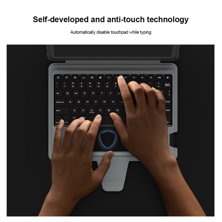For iPad Air 2020/2022 / Pro 11 2022 Nillkin Backlit Version Bumper Link Keyboard Case - free shipping - PMC TechLife - Order now!