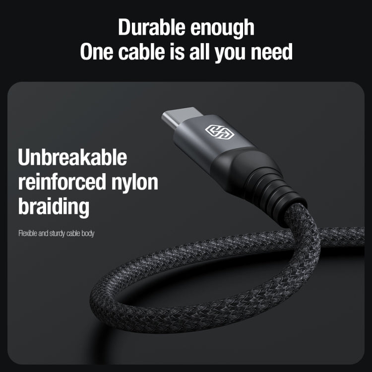 Nillkin Swift Pro 1m 3 in 1 USB to 8 Pin + Type-C + Micro USB Fast Charging Cable(Blue) - Multifunction Cable by NILLKIN | Online Shopping South Africa | PMC Jewellery