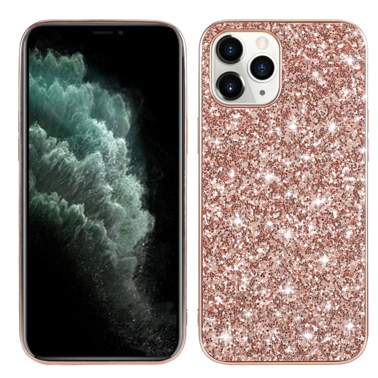 For iPhone 12 mini Glitter Powder Shockproof TPU Protective Case(Rose Gold) - free shipping - PMC TechLife - Order now!