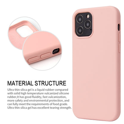 For iPhone 12 / 12 Pro Solid Color Liquid Silicone Shockproof Protective Case(Lavender Grey) - iPhone 12 / 12 Pro Cases by PMC Jewellery | Online Shopping South Africa | PMC Jewellery