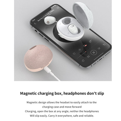 Calante T2S 5D Sound Effect Bluetooth 5.0 Wireless Bluetooth Earphone with Magnetic Charging Box, Support Call & Siri(Cherry Blossom Pink) - Bluetooth Earphone by Galante | Online Shopping South Africa | PMC Jewellery | Buy Now Pay Later Mobicred