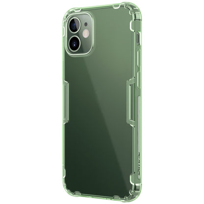 For iPhone 12 mini NILLKIN Nature TPU Transparent Soft Protective Case(Green) - iPhone 12 mini Cases by NILLKIN | Online Shopping South Africa | PMC Jewellery