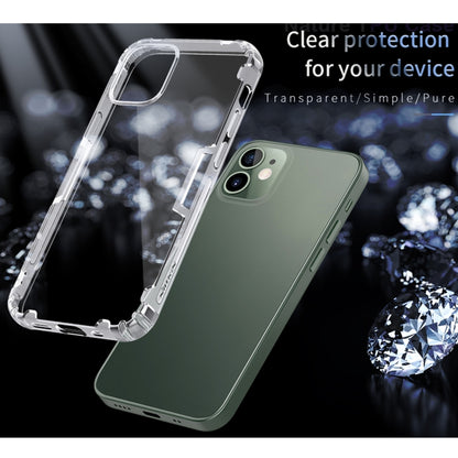 For iPhone 12 mini NILLKIN Nature TPU Transparent Soft Protective Case(Green) - iPhone 12 mini Cases by NILLKIN | Online Shopping South Africa | PMC Jewellery