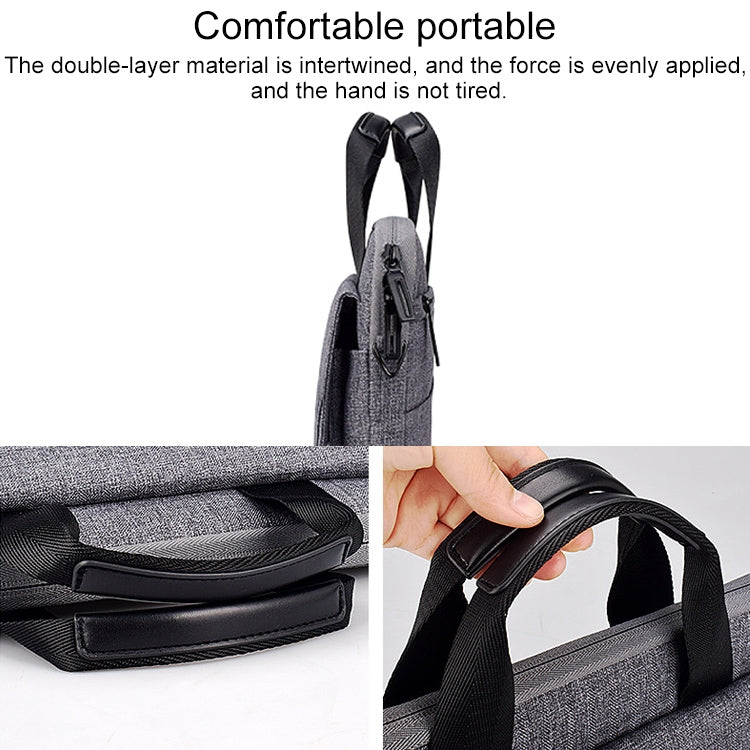 ST08 Handheld Briefcase Carrying Storage Bag without Shoulder Strap for 15.4 inch Laptop(Grey) - 15 inch by PMC TechLife | Online Shopping South Africa | PMC TechLife | Buy Now Pay Later Mobicred