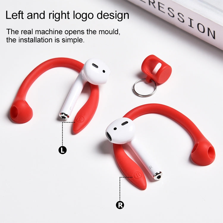 For AirPods 1 / 2 / AirPods Pro / Huawei FreeBuds 3 Wireless Earphones Silicone Anti-lost Lanyard Ear Hook(Pink) - Anti-lost & Holder by PMC Jewellery | Online Shopping South Africa | PMC Jewellery