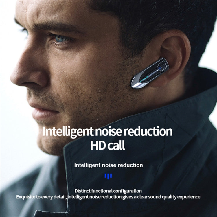 ME-3 Bluetooth 5.0 Business Style Touch Switch Bluetooth Earphone(Blue) - Bluetooth Earphone by PMC Jewellery | Online Shopping South Africa | PMC Jewellery