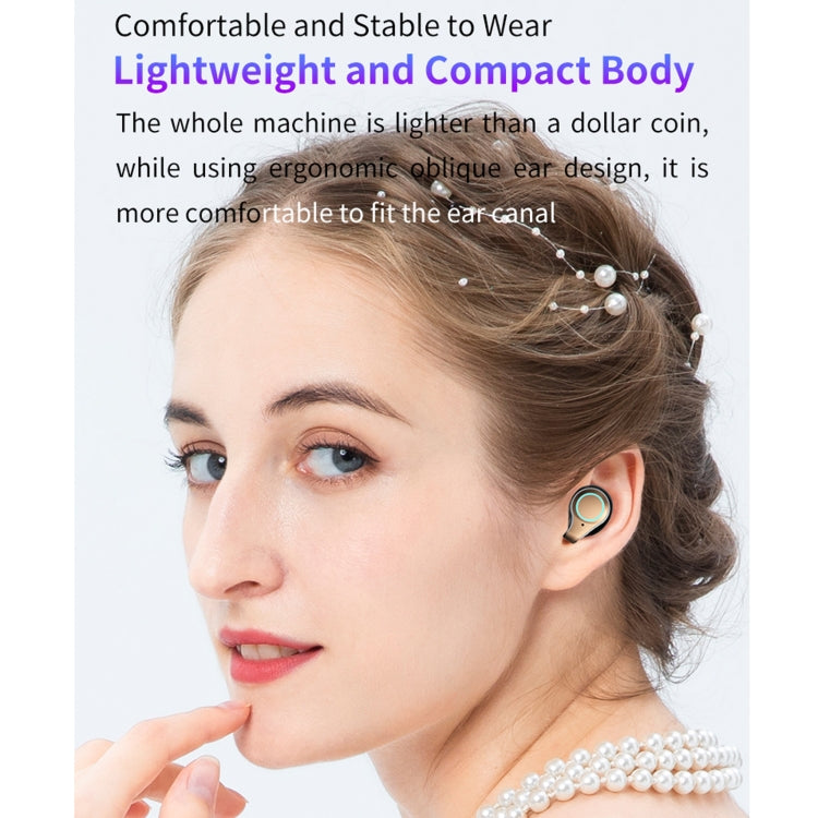 M18 Bluetooth 5.1 LED Display Screen Waterproof Wireless Bluetooth Earphone with Charging Box - Bluetooth Earphone by PMC Jewellery | Online Shopping South Africa | PMC Jewellery