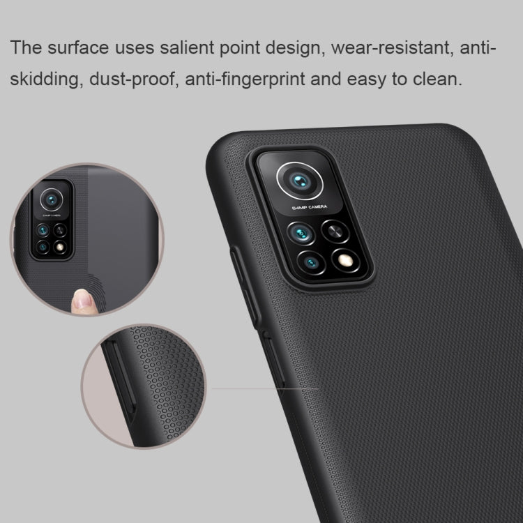 For Xiaomi Mi 10T / 10T Pro 5G NILLKIN Frosted Concave-convex Texture PC Protective Case(Black) - Xiaomi Cases by NILLKIN | Online Shopping South Africa | PMC Jewellery