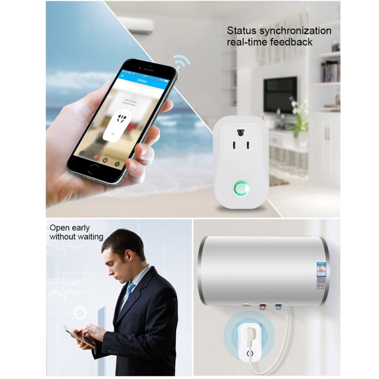 Sonoff S20 WiFi Smart Power Plug Socket Wireless Remote Control Timer Power Switch, Compatible with Alexa and Google Home, Support iOS and Android, US Plug - free shipping - PMC TechLife - Order now!