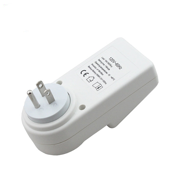 AC 120V Smart Home Plug-in LCD Display Clock Summer Time Function 12/24 Hours Changeable Timer Switch Socket, US Plug - free shipping - PMC TechLife - Order now!
