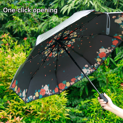 WK WT-U3 Sunny and Rainy Sunscreen and UV Protection Folding Automatic Umbrella(Moon Purple) - Umbrellas by WK | Online Shopping South Africa | PMC Jewellery | Buy Now Pay Later Mobicred