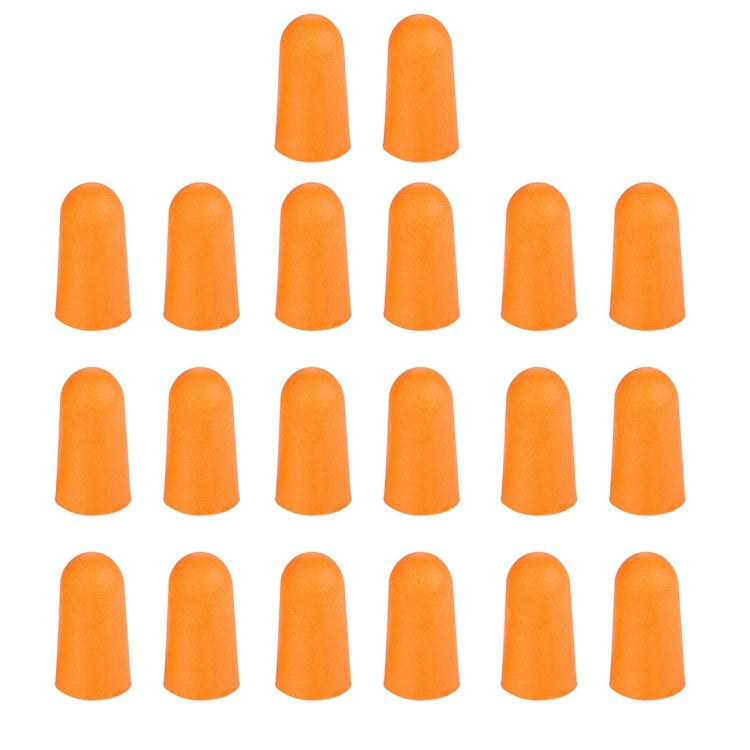 Ten Pairs Non-toxic Orange Soft Memory Foam Material Earplug for Sleeping(Orange) - Ear Care Tools by PMC TechLife | Online Shopping South Africa | PMC TechLife