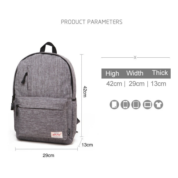 Universal Multi-Function Canvas Laptop Computer Shoulders Bag Leisurely Backpack Students Bag, Big Size: 42x29x13cm, For 15.6 inch and Below Macbook, Samsung, Lenovo, Sony, DELL Alienware, CHUWI, ASUS, HP(Black) - Backpack by PMC Jewellery | Online Shopping South Africa | PMC Jewellery