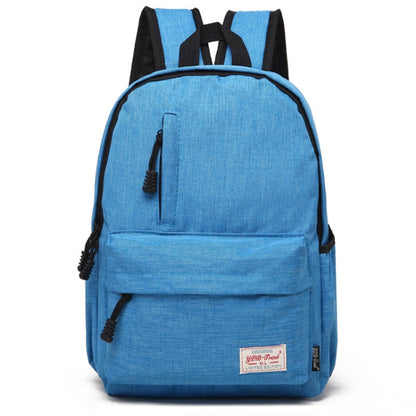 Universal Multi-Function Canvas Laptop Computer Shoulders Bag Leisurely Backpack Students Bag, Big Size: 42x29x13cm, For 15.6 inch and Below Macbook, Samsung, Lenovo, Sony, DELL Alienware, CHUWI, ASUS, HP(Baby Blue) - Backpack by PMC Jewellery | Online Shopping South Africa | PMC Jewellery