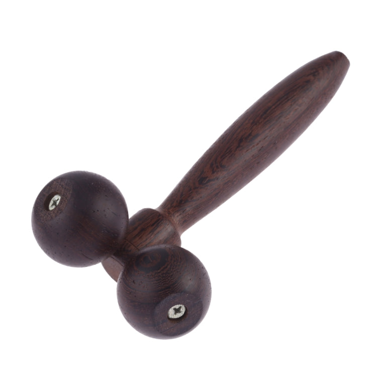 Wenge Solid Wood Manual Roller Massager (Black) - free shipping - PMC TechLife - Order now!