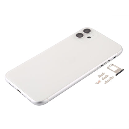 Back Housing Cover with SIM Card Tray & Side keys & Camera Lens for iPhone 11(White) - Back Cover by PMC Jewellery | Online Shopping South Africa | PMC Jewellery