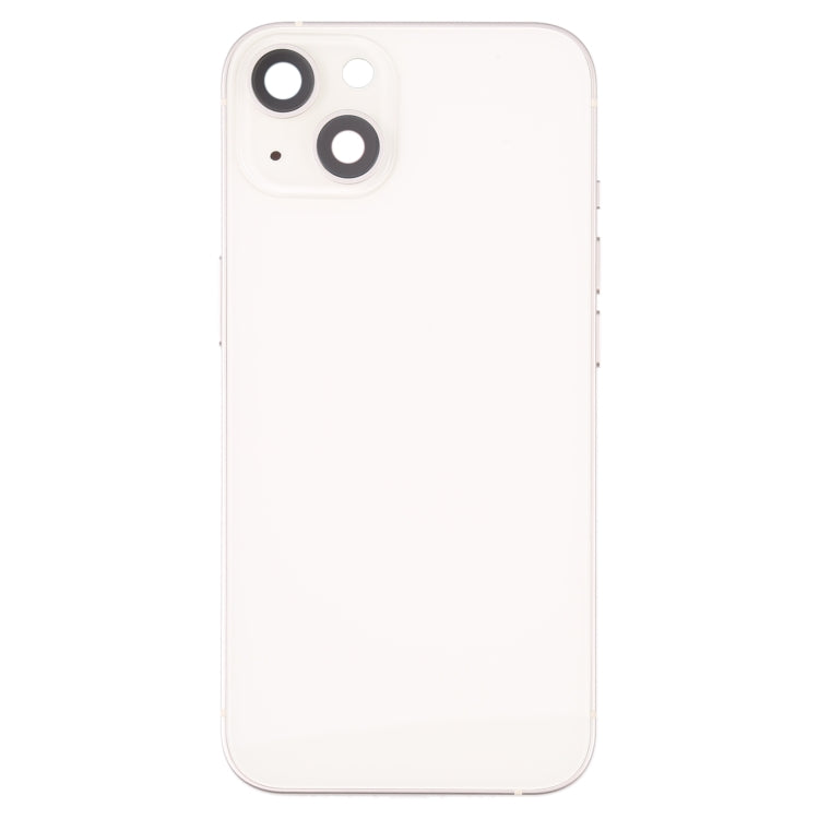 For iPhone 13 Battery Back Cover with Side Keys & Card Tray & Power + Volume Flex Cable & Wireless Charging Module(White) - Back Cover by PMC Jewellery | Online Shopping South Africa | PMC Jewellery