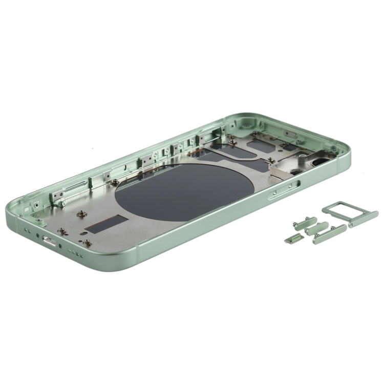 Back Housing Cover with SIM Card Tray & Side  Keys & Camera Lens for iPhone 12 mini(Green) - Back Cover by PMC TechLife | Online Shopping South Africa | PMC TechLife