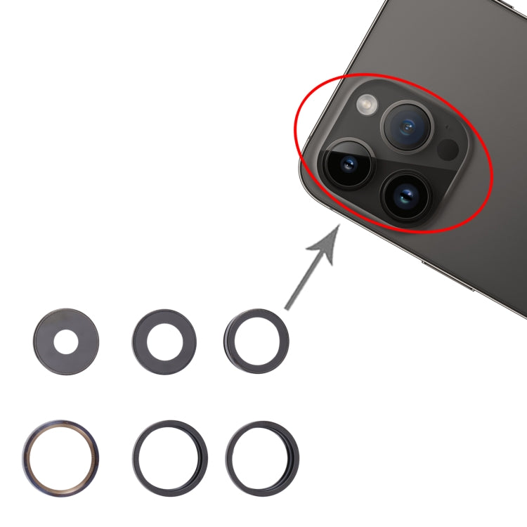For iPhone 14 Pro Max Camera Lens Cover(Deep Purple) -  by PMC TechLife | Online Shopping South Africa | PMC TechLife