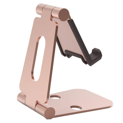 Universal Aluminum Alloy Foldable Adjustable Holder Stand, for iPad, Samsung, Lenovo, Sony, and other Tablet(Rose Gold) - Desktop Holder by PMC Jewellery | Online Shopping South Africa | PMC Jewellery