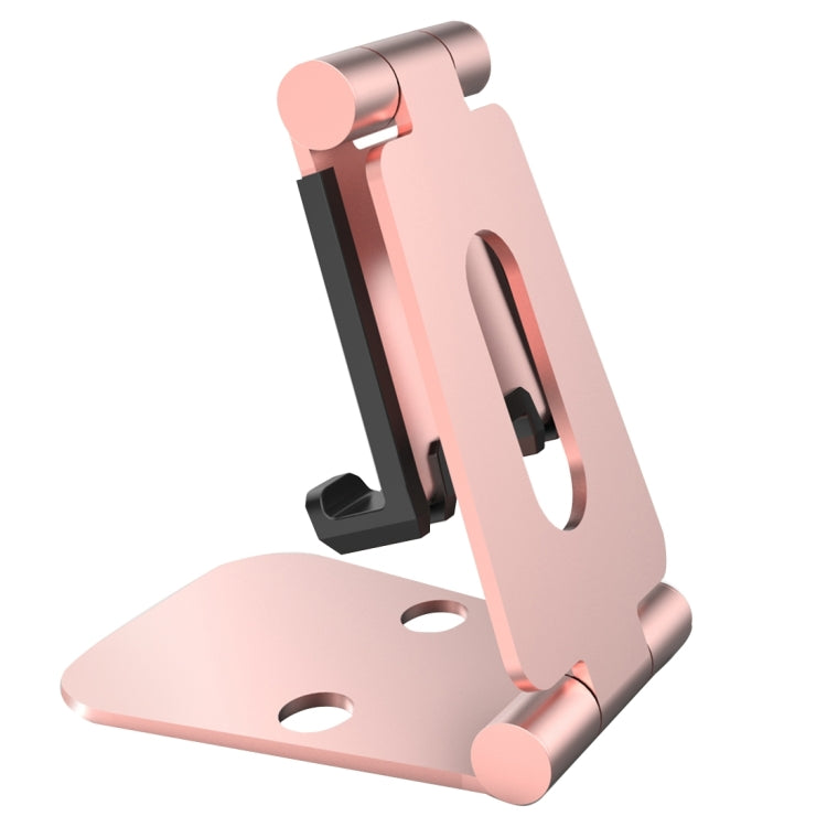 Universal Aluminum Alloy Foldable Adjustable Holder Stand, for iPad, Samsung, Lenovo, Sony, and other Tablet(Rose Gold) - Desktop Holder by PMC Jewellery | Online Shopping South Africa | PMC Jewellery