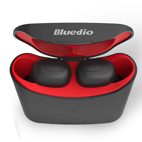 Bluedio TWS T-elf Bluetooth Version 5.0 In-Ear Bluetooth Headset with Headphone Charging Cabin(Red) - TWS Earphone by Bluedio | Online Shopping South Africa | PMC Jewellery