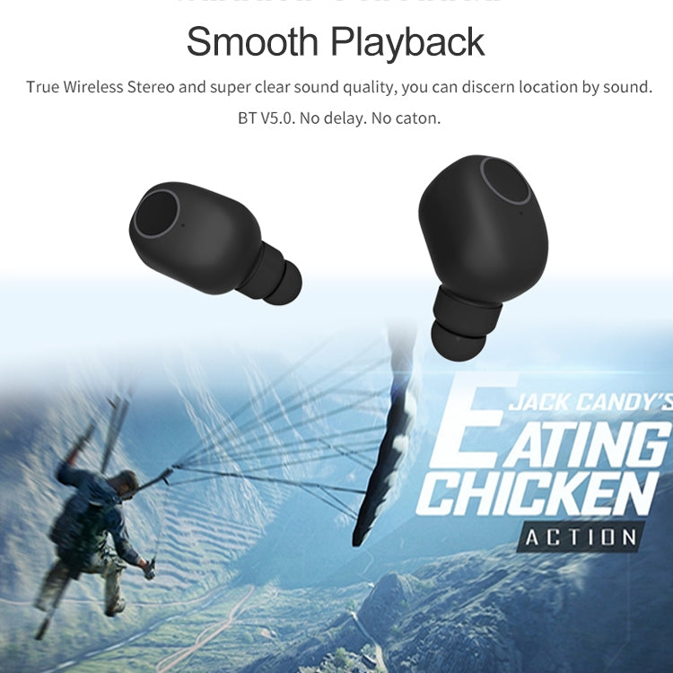 Q1 TWS Bluetooth 5.0 Binaural Stereo Wireless Sports Bluetooth Earphone(Black) - TWS Earphone by PMC TechLife | Online Shopping South Africa | PMC TechLife