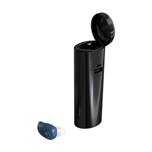 V21 Mini Single Ear Stereo Bluetooth V5.0 Wireless Earphones with Charging Box(Blue) - Bluetooth Earphone by PMC Jewellery | Online Shopping South Africa | PMC Jewellery