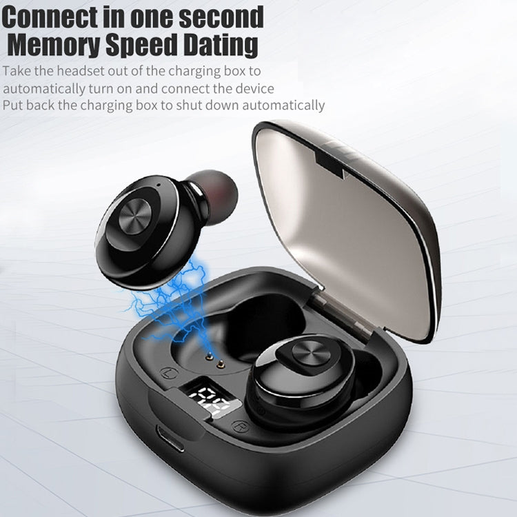 XG-8 TWS Digital Display Touch Bluetooth Earphone with Magnetic Charging Box(Blue) - TWS Earphone by PMC TechLife | Online Shopping South Africa | PMC TechLife
