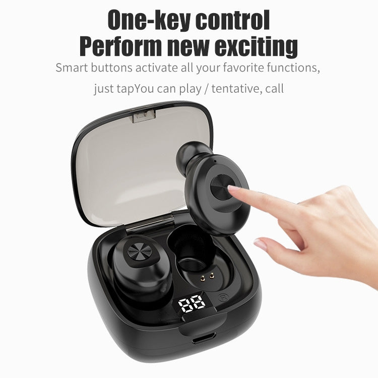XG-8 TWS Digital Display Touch Bluetooth Earphone with Magnetic Charging Box(Blue) - TWS Earphone by PMC TechLife | Online Shopping South Africa | PMC TechLife