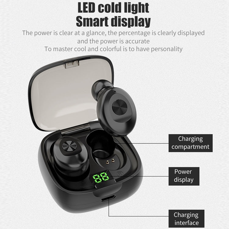 XG-8 TWS Digital Display Touch Bluetooth Earphone with Magnetic Charging Box(Blue) - TWS Earphone by PMC TechLife | Online Shopping South Africa | PMC TechLife
