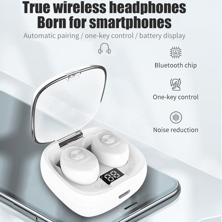 XG-8 TWS Digital Display Touch Bluetooth Earphone with Magnetic Charging Box(Blue) - TWS Earphone by PMC TechLife | Online Shopping South Africa | PMC TechLife