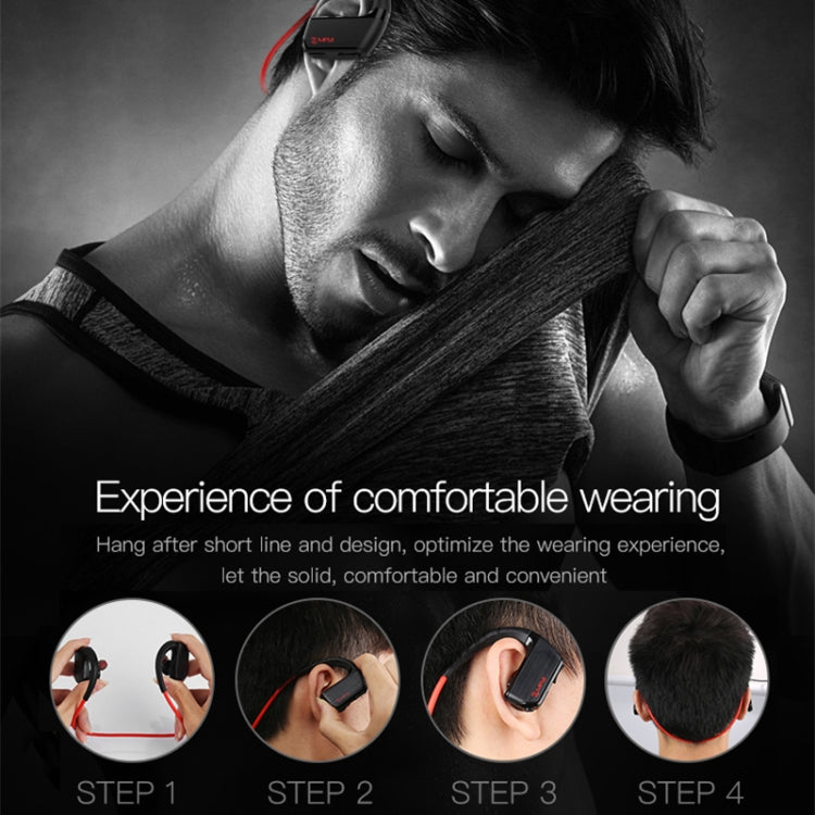 J2 Bluetooth 4.2 Binaural Hanging Type Wireless Sports Bluetooth Earphone, Built-in Memory (Red) - Bluetooth Earphone by PMC Jewellery | Online Shopping South Africa | PMC Jewellery