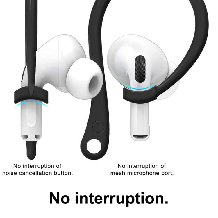 For AirPods 1 / 2 / Pro Anti-lost Silicone Earphone Ear-hook(Black) - Anti-lost & Holder by PMC TechLife | Online Shopping South Africa | PMC TechLife