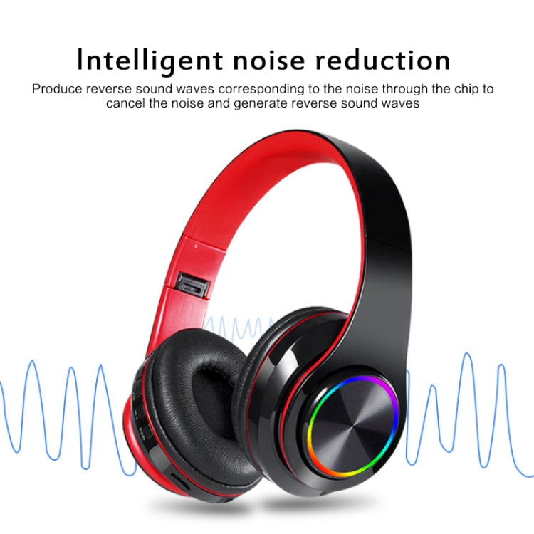 B39 Wireless Bluetooth V5.0 Headset (Black Red) - Headset & Headphone by PMC TechLife | Online Shopping South Africa | PMC TechLife