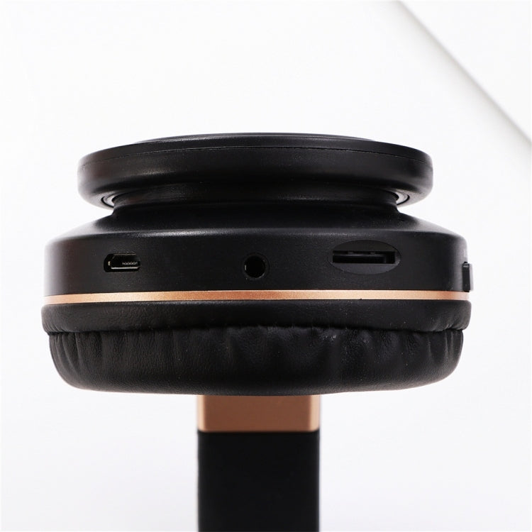 A1 Bluetooth 4.2 Candy Color Super Base Bluetooth Headphone, Support Music Play & Switching & Volume Control & Answer(Gold) - Headset & Headphone by PMC TechLife | Online Shopping South Africa | PMC TechLife