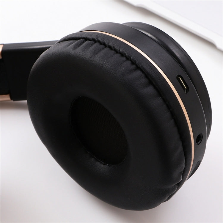 A1 Bluetooth 4.2 Candy Color Super Base Bluetooth Headphone, Support Music Play & Switching & Volume Control & Answer(Gold) - Headset & Headphone by PMC TechLife | Online Shopping South Africa | PMC TechLife