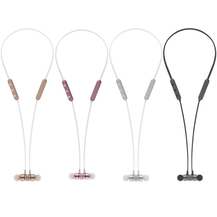 BT-890 Bluetooth 4.2 Hanging Neck Design Bluetooth Headset, Support Music Play & Switching & Volume Control & Answer(Rose Gold) - Neck-mounted Earphone by PMC TechLife | Online Shopping South Africa | PMC TechLife