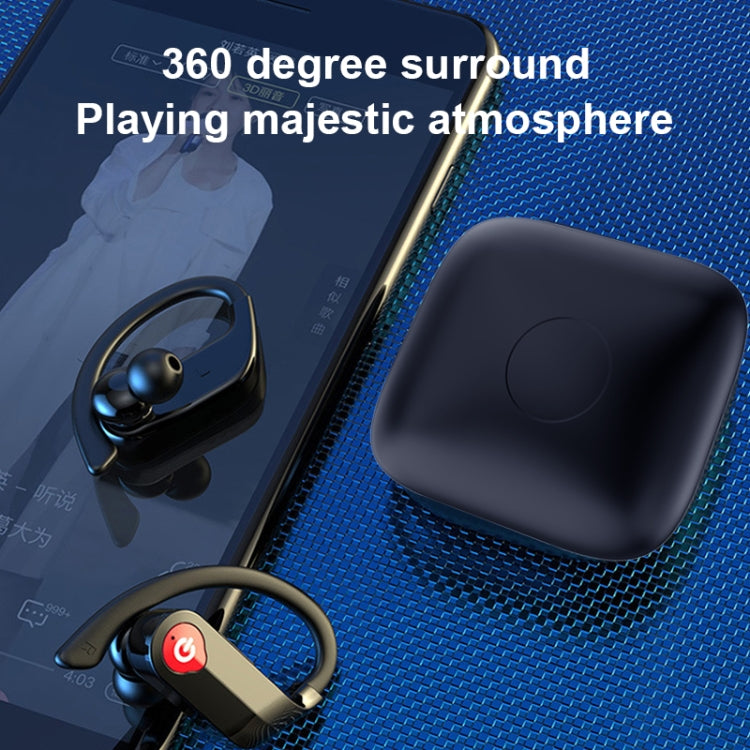 Q83 Wireless Ear-mounted Sports Bluetooth Earphone with Charging Box, Supports Three-screen LED Power Display & Power Bank - Bluetooth Earphone by PMC Jewellery | Online Shopping South Africa | PMC Jewellery