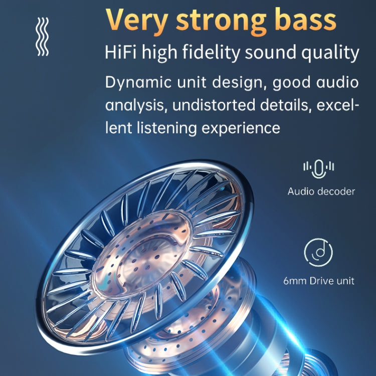 M9 Bluetooth 5.1 TWS Mirror Digital Display Wireless Bluetooth Earphone with Charging Box Flashlight , Support Touch & Siri & Battery Display(Black) - TWS Earphone by PMC TechLife | Online Shopping South Africa | PMC TechLife